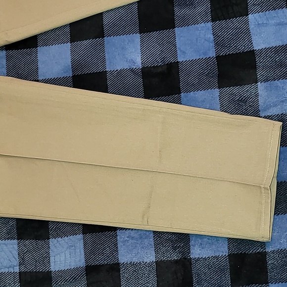 DEADSTOCK. Vintage. USA Fabric. Rustler. Double Pleat Khakis. Men's w34 l32 - Picture 10 of 14